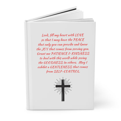 Hardcover Prayer Journal-Red