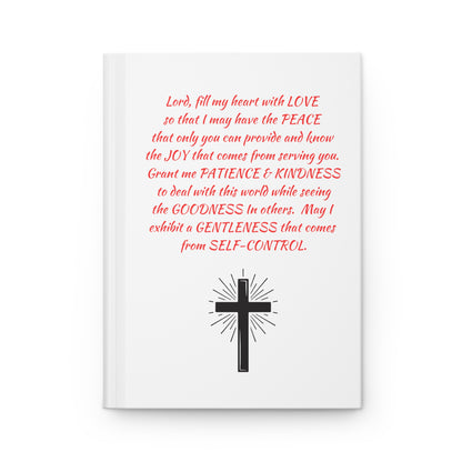 Hardcover Prayer Journal-Red